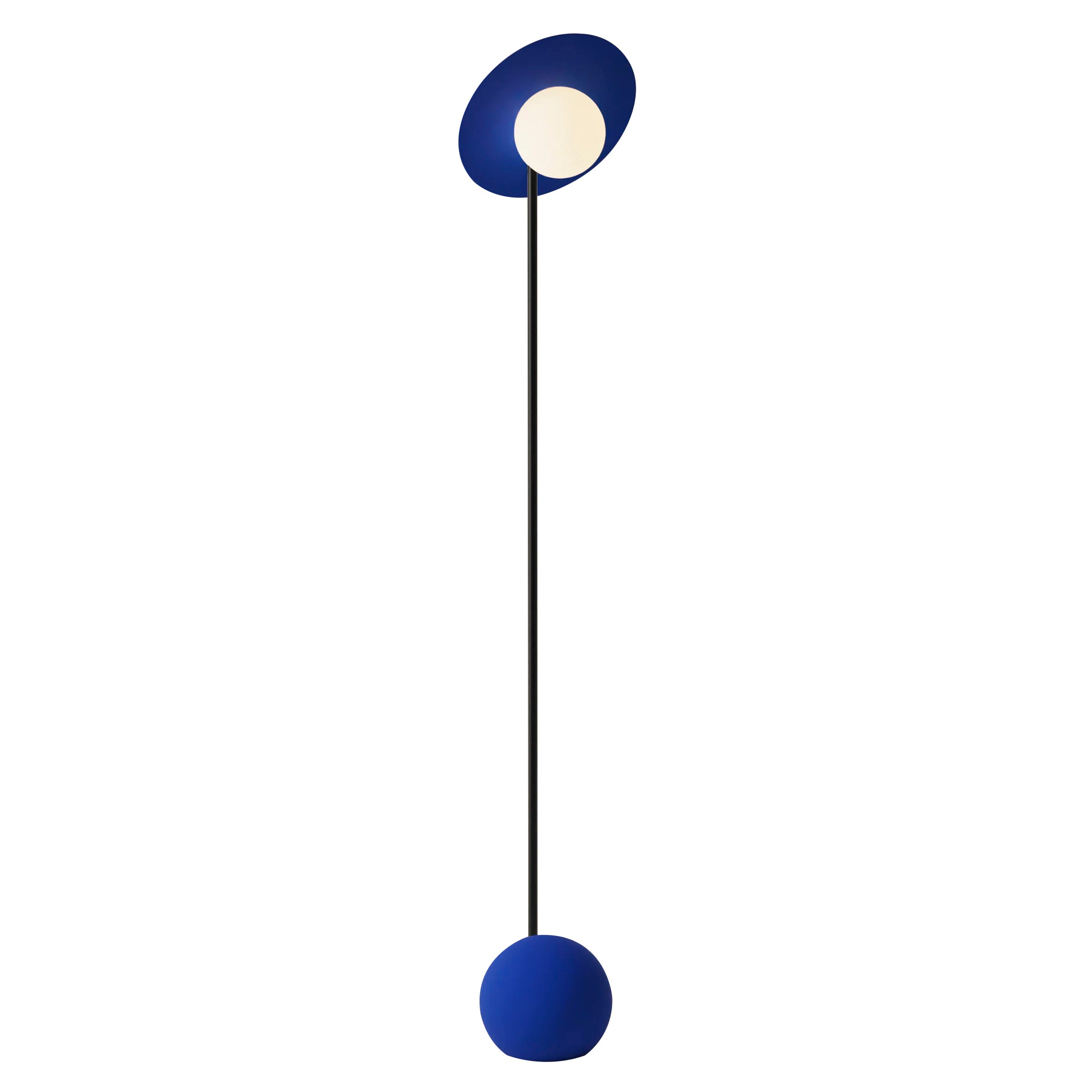 Noah Floor Light: Cobalt + Black