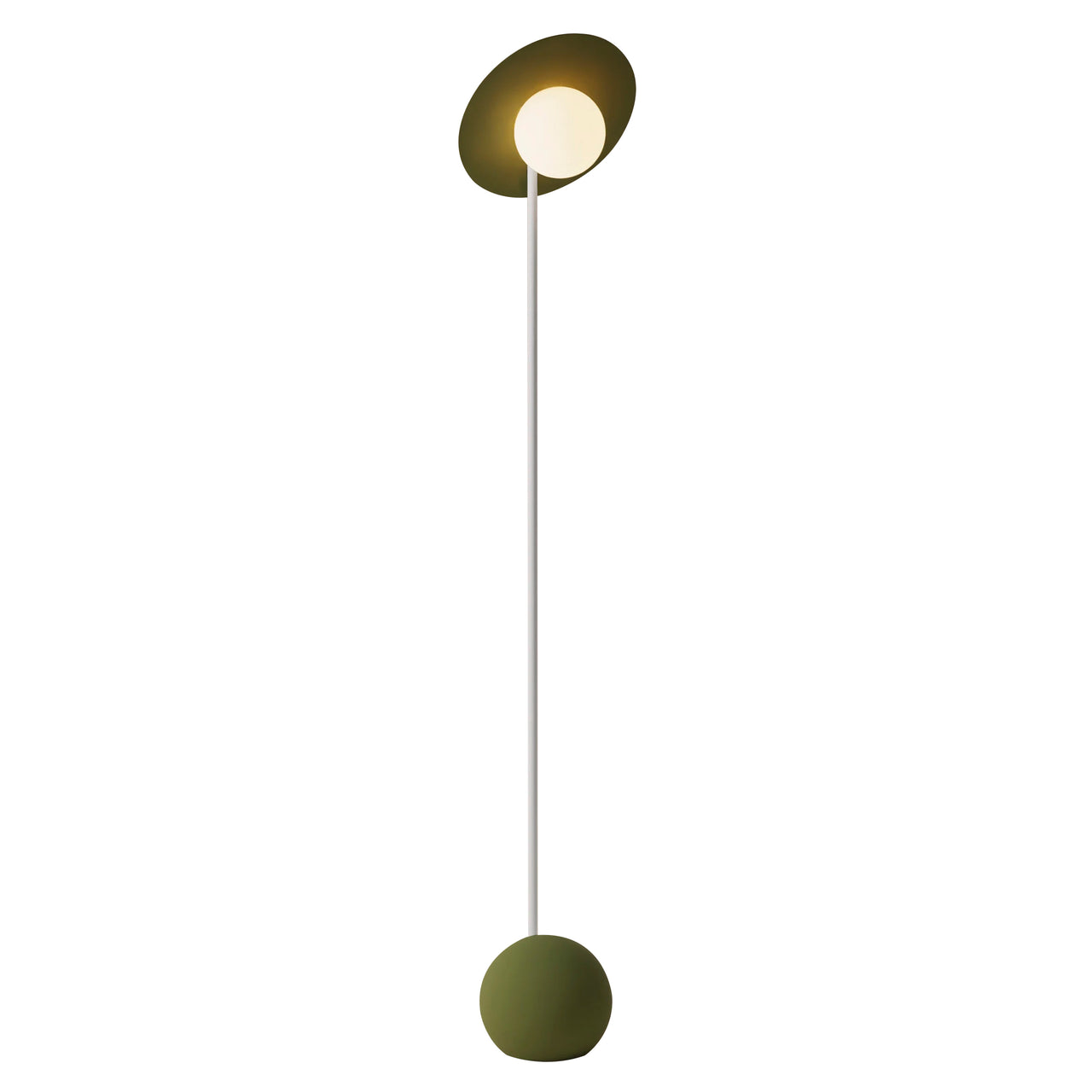 Noah Floor Light: Olive + White
