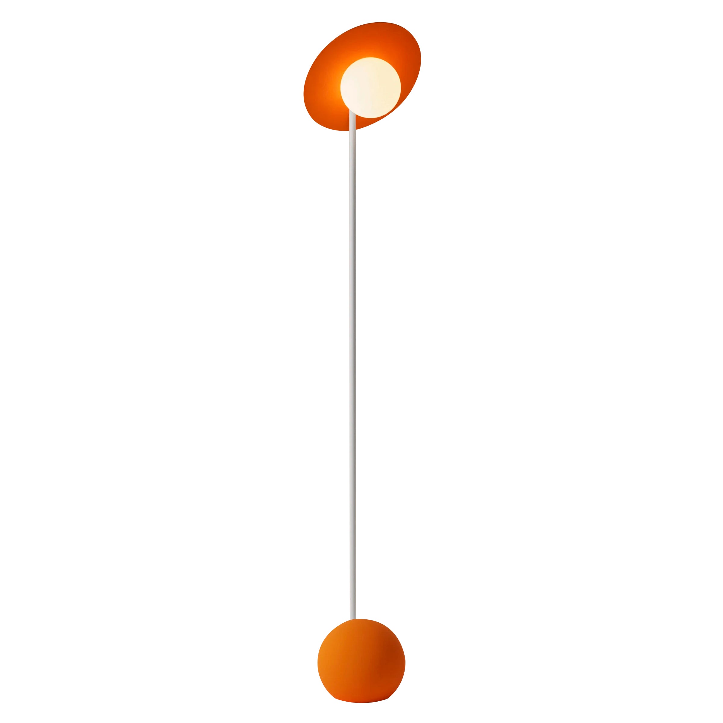 Noah Floor Light: Persimmon + White