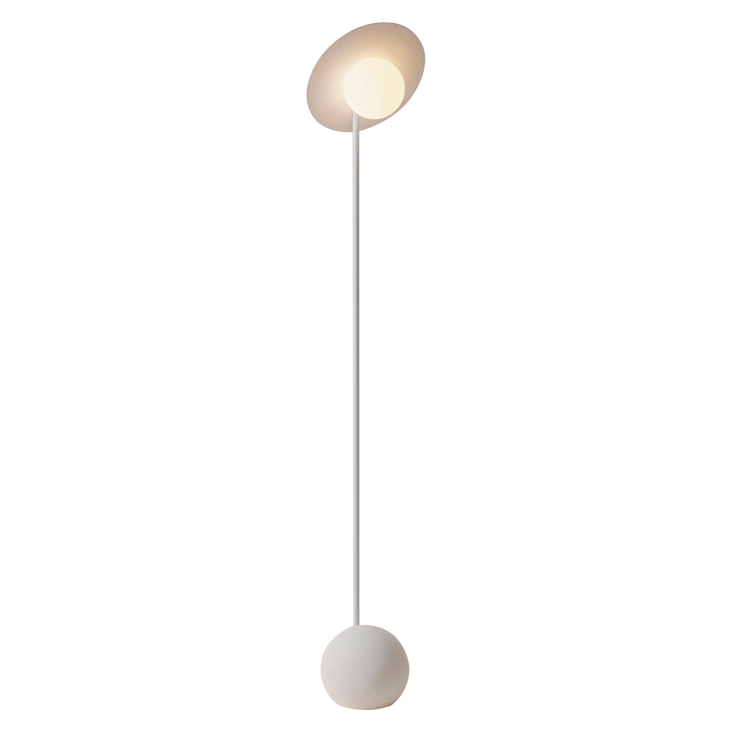 Noah Floor Light: Snow + White