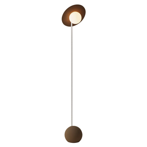 Noah Floor Light: Walnut + White