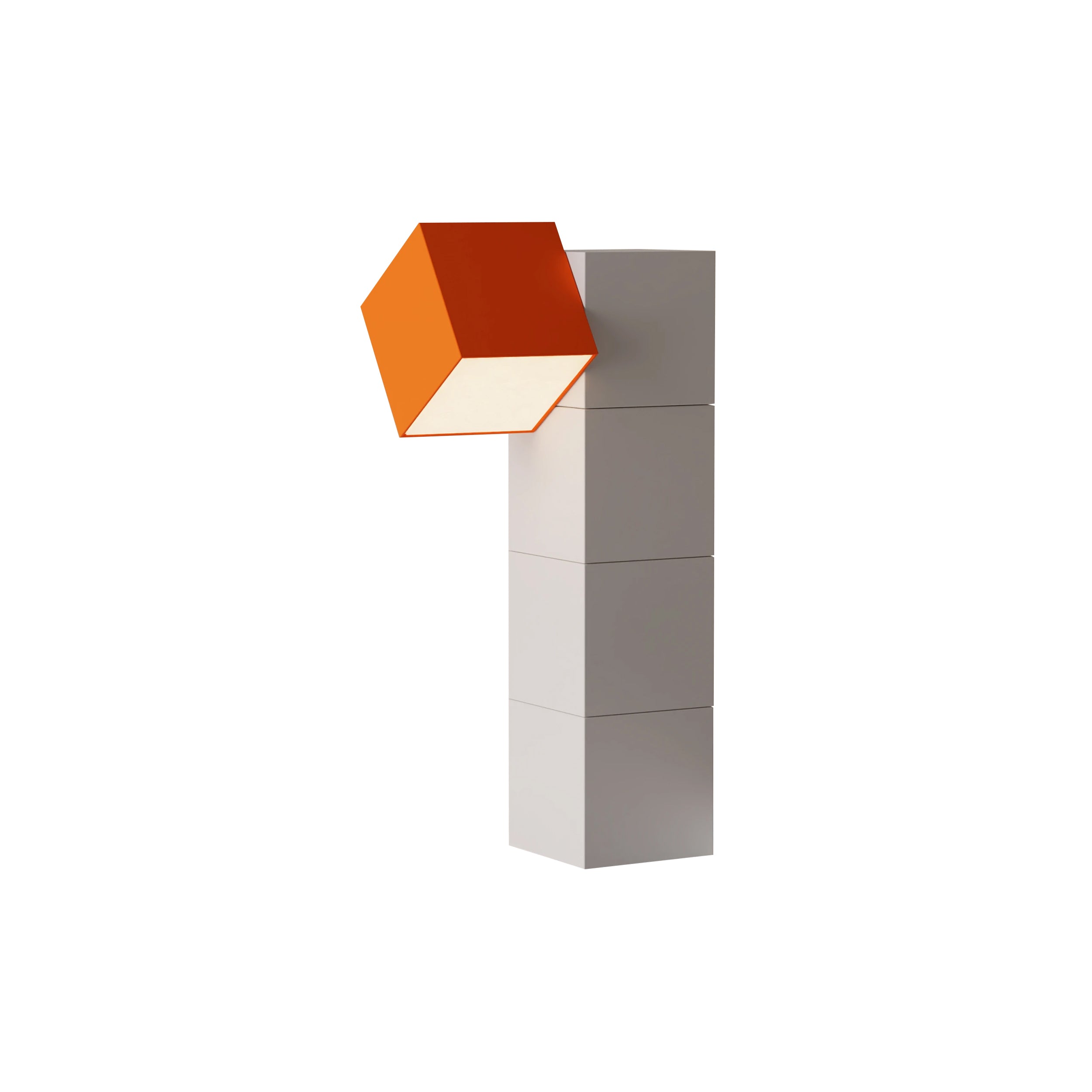 Analog Task Light: Persimmon + Stone
