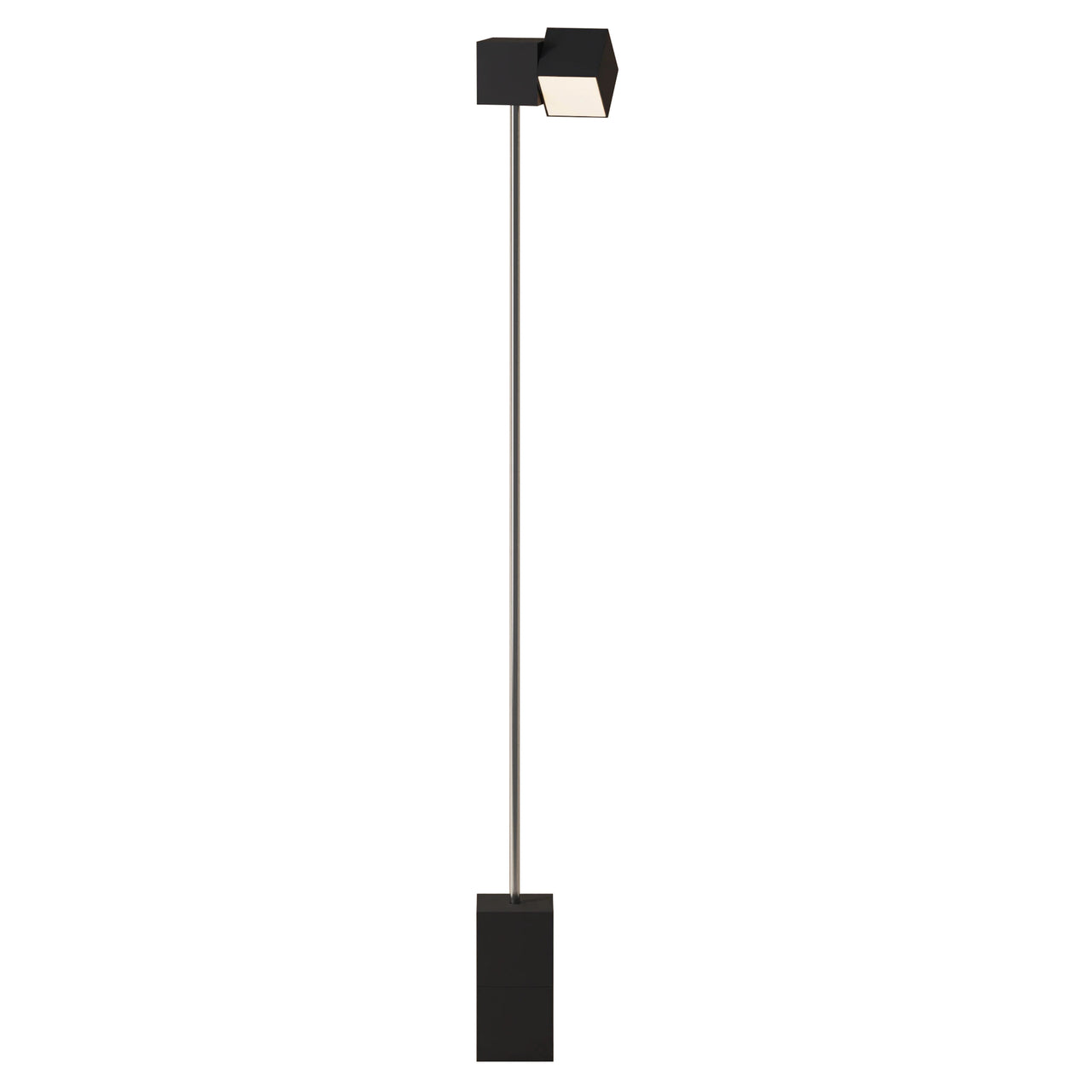 Analog Floor Light: Carbon + Chrome