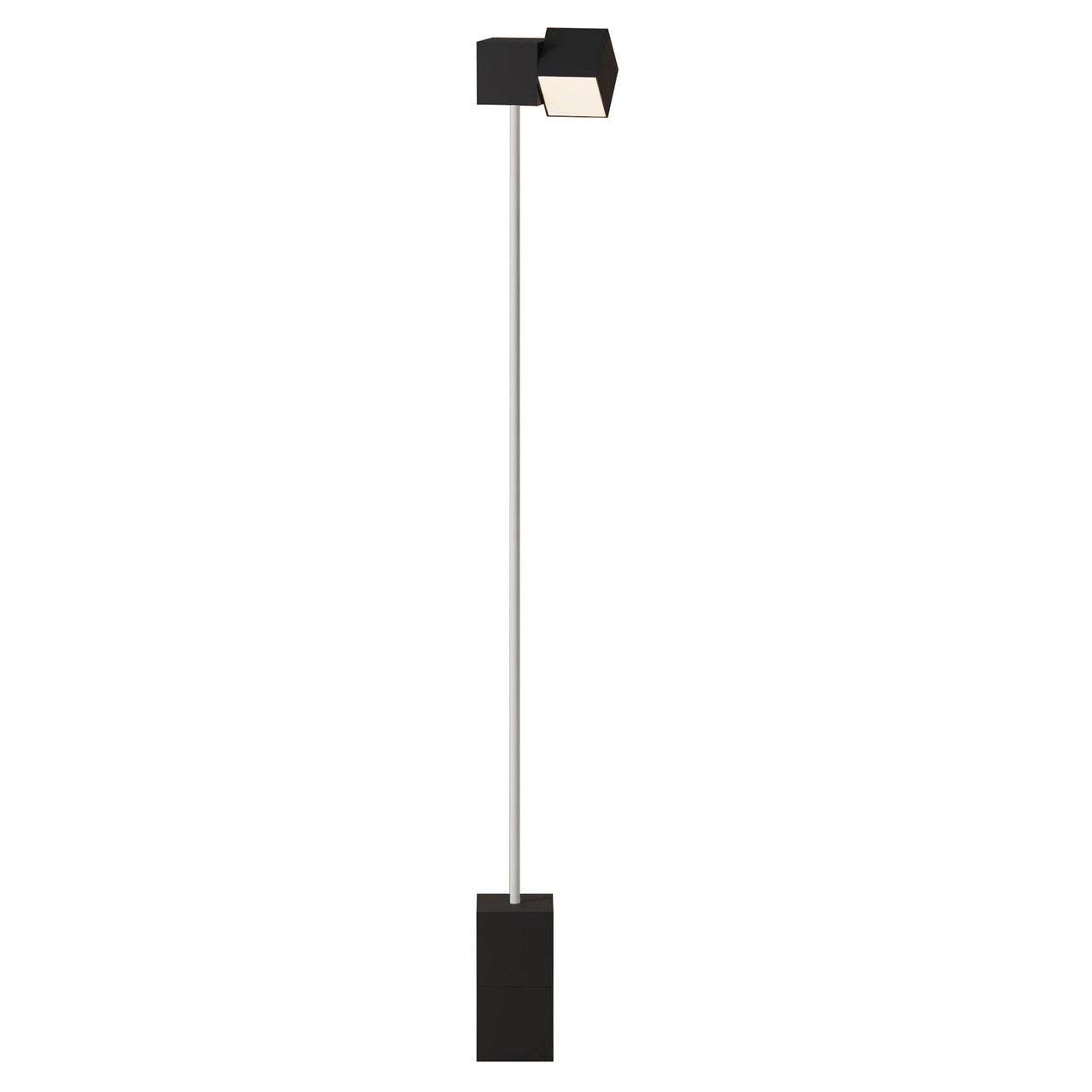 Analog Floor Light: Carbon + White