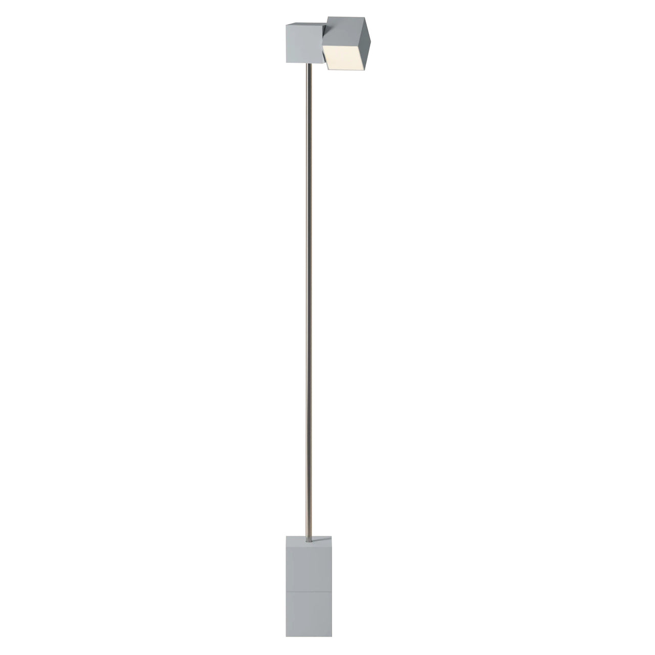 Analog Floor Light: Mist + Chrome