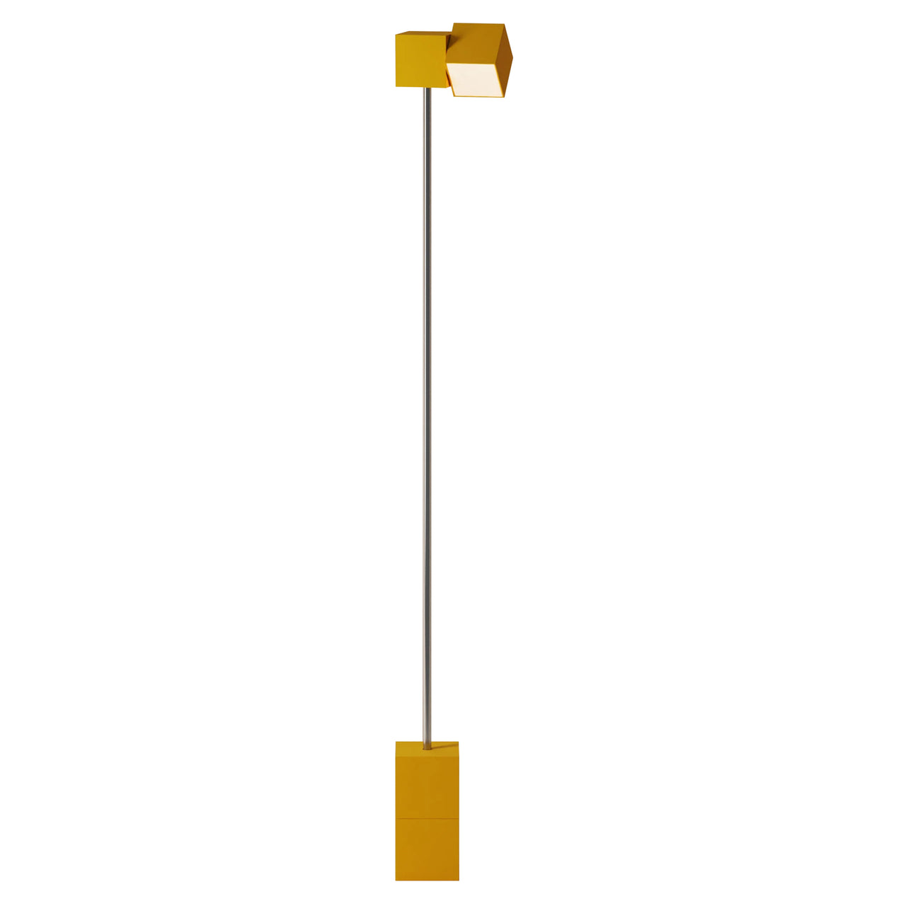 Analog Floor Light: Mustard + Chrome