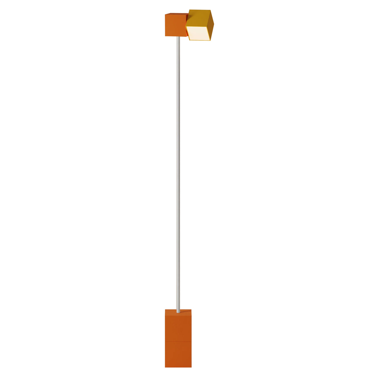 Analog Floor Light: Persimmon + White