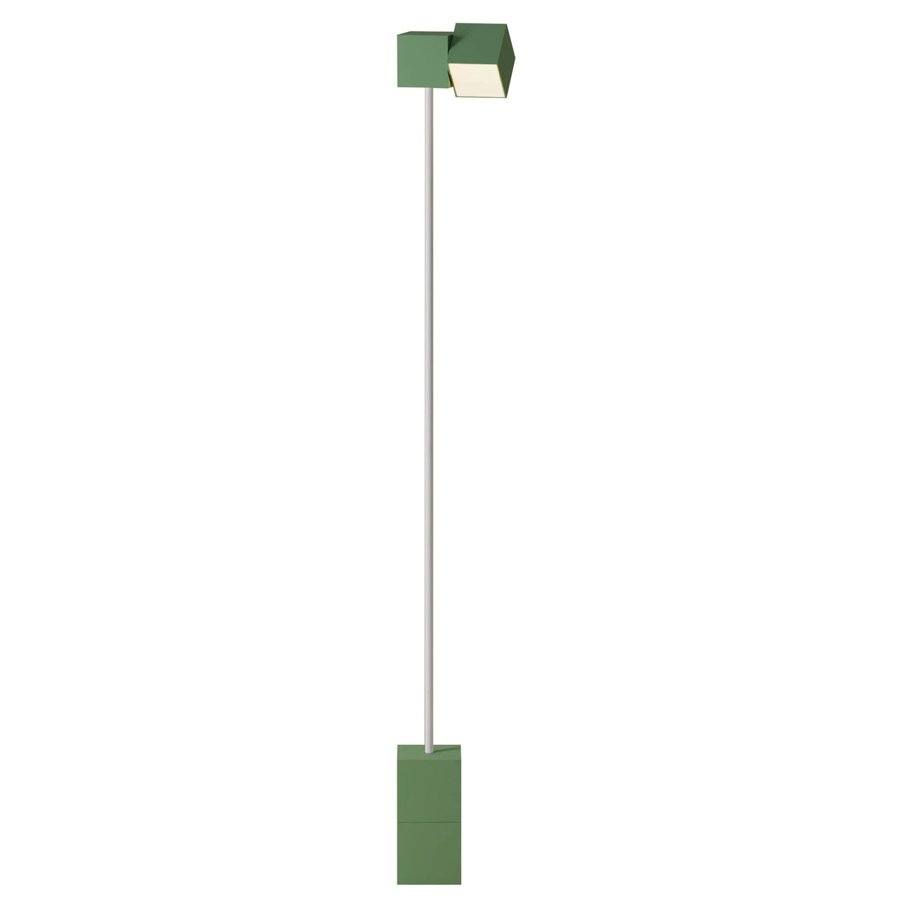 Analog Floor Light: Sage + White