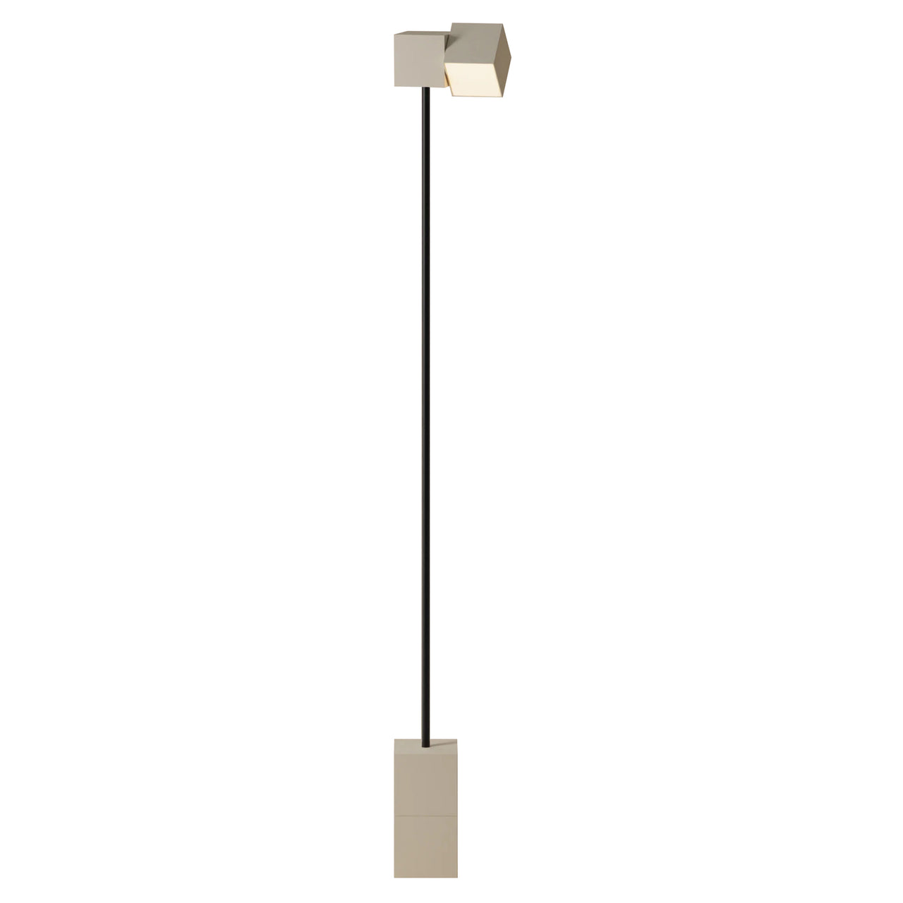 Analog Floor Light: Sand + Black