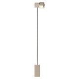 Analog Floor Light: Sand + Chrome