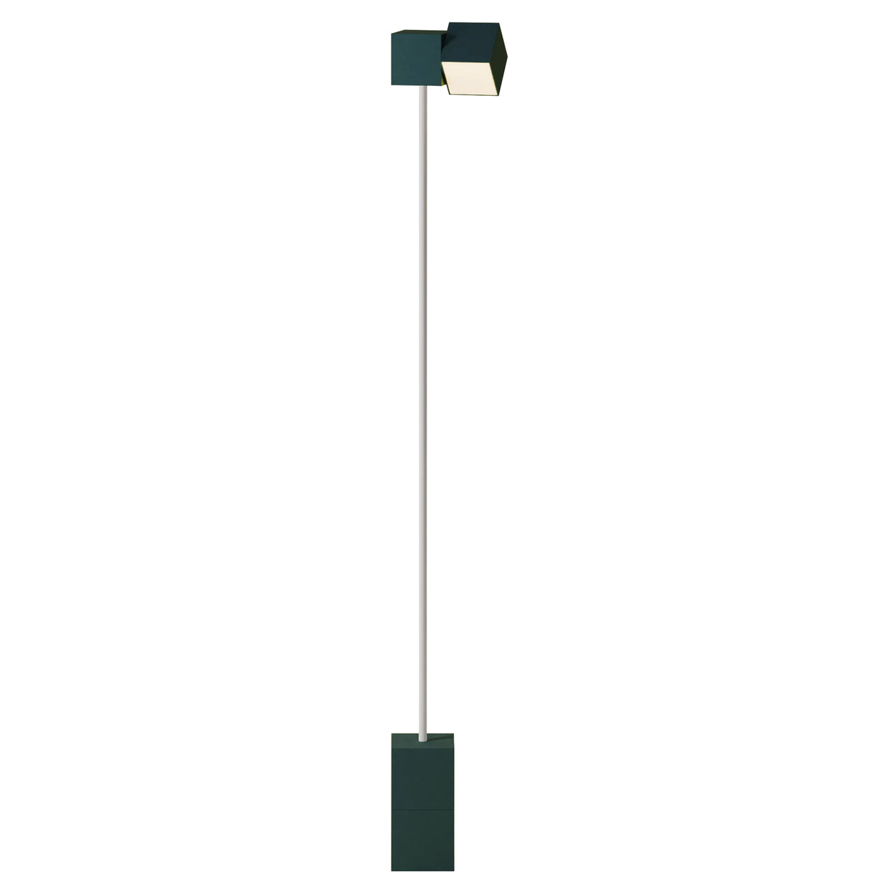 Analog Floor Light: Spruce + White