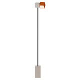 Analog Floor Light: Stone + Black