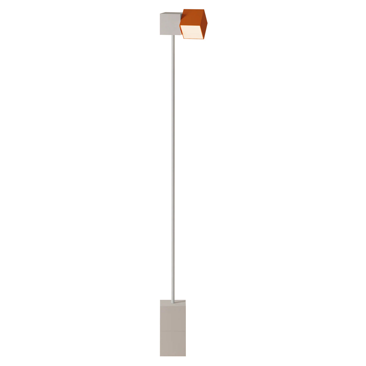 Analog Floor Light: Stone + White