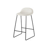 3D Outdoor Bar + Counter Stool: Sledge Base + Plastic Shell + Counter + Alabaster White