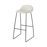 3D Outdoor Bar + Counter Stool: Sledge Base + Plastic Shell + Bar + Alabaster White