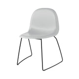 3D Dining Chair Stacking Sledge Base: Plastic Shell + Lunar Grey