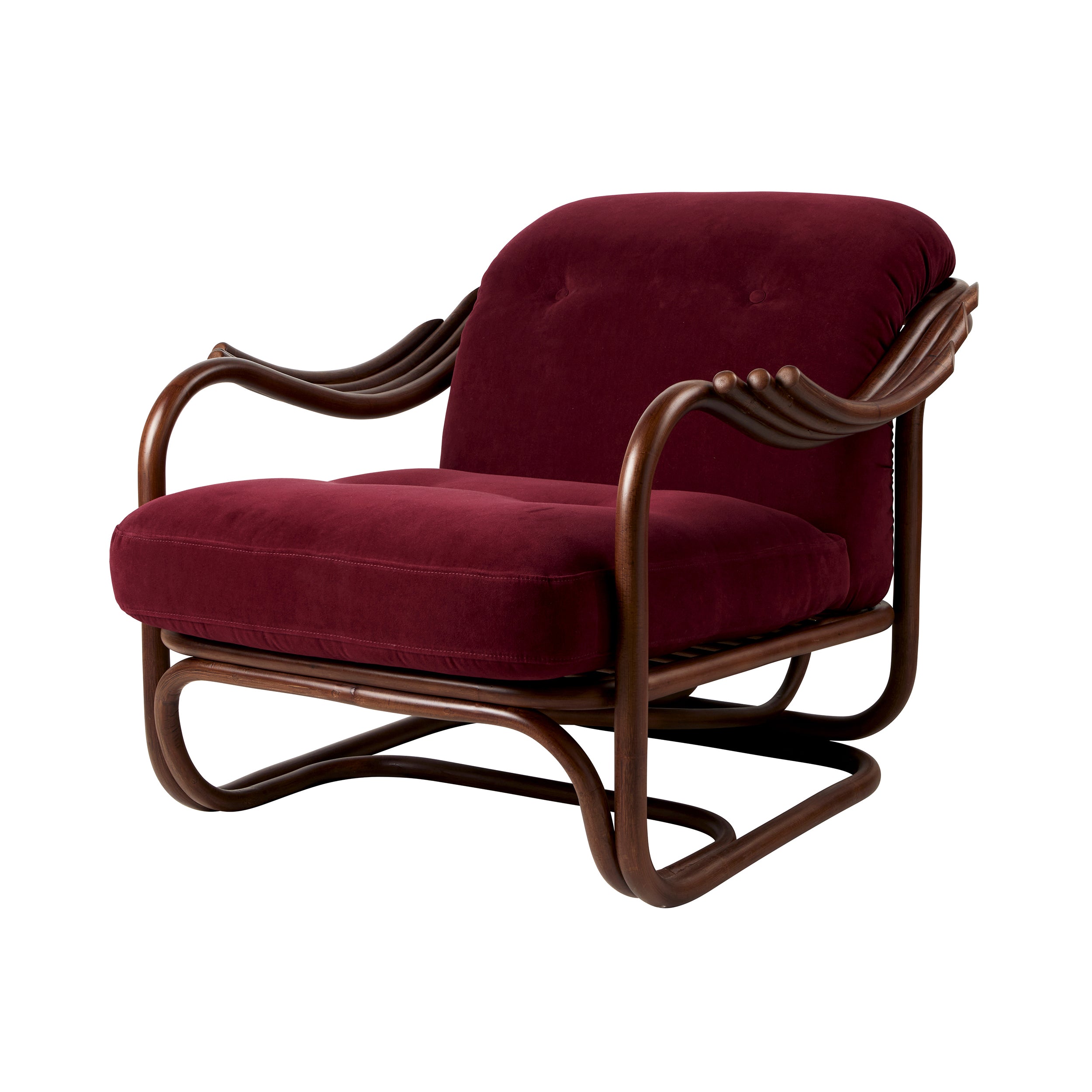 Poltrona Tria Lounge Chair: Fully Upholstered