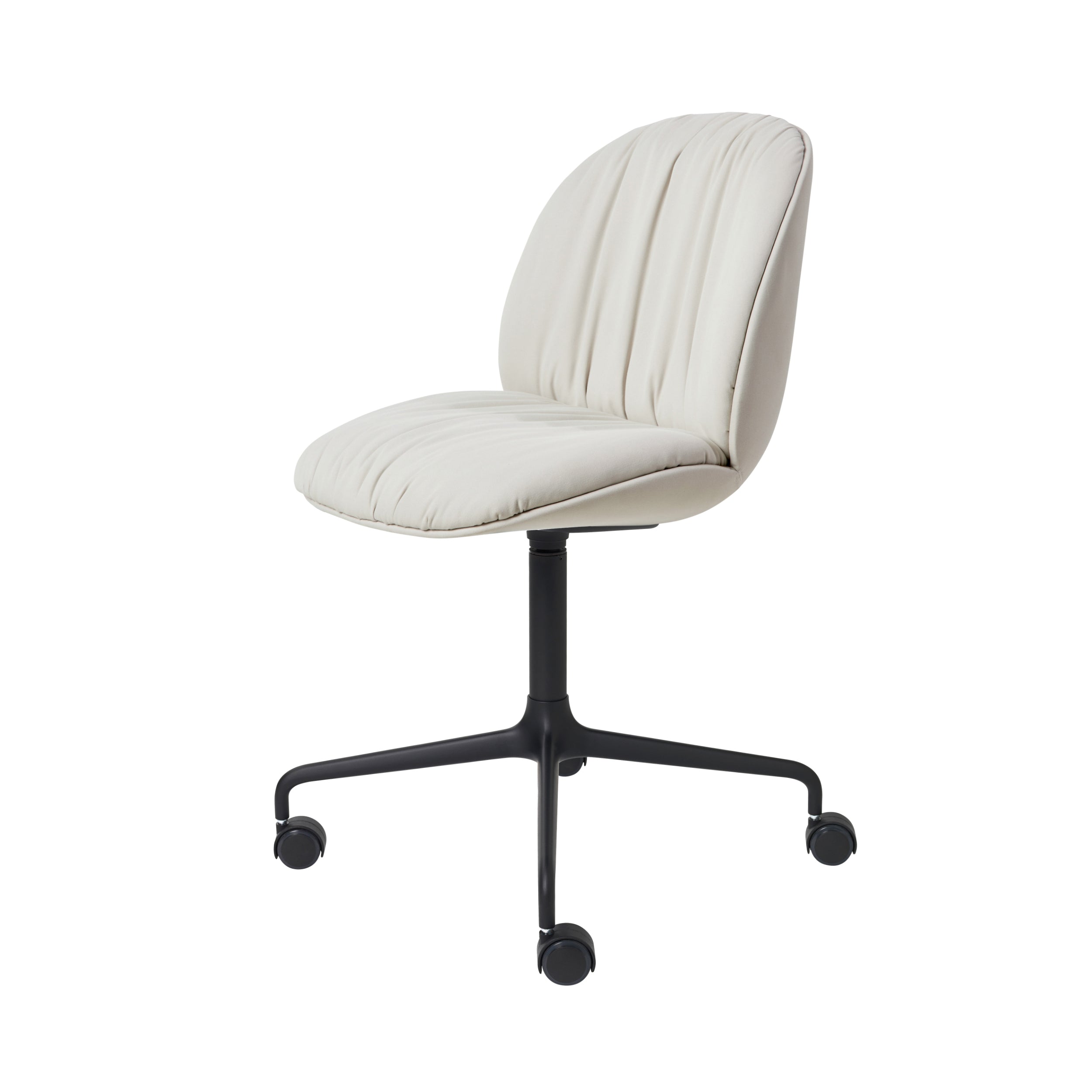 Beetle Soft Meeting Chair: 4 Star Base + Fully Upholstered + With Casters