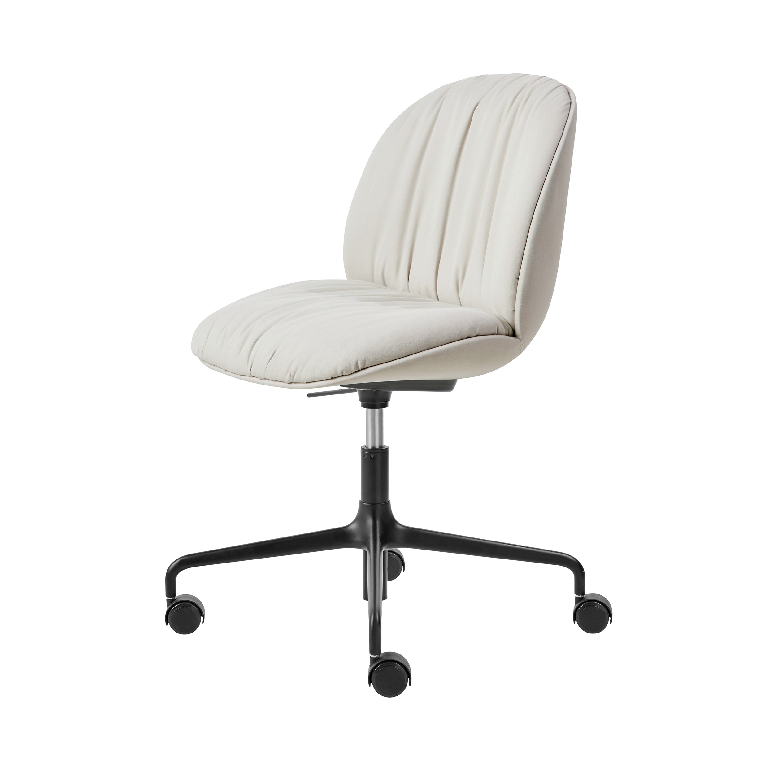 Beetle Height adjustable Soft Meeting Chair: 4 Star Base + Fully Upholstered +  With Casters