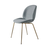 Beetle Dining Chair: Conic Base + Fully Upholstered + Antique Brass + Mode 45