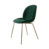 Beetle Dining Chair: Conic Base + Fully Upholstered + Antique Brass + Mode 70