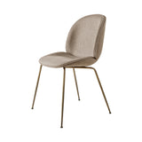 Beetle Dining Chair: Conic Base + Fully Upholstered + Antique Brass + Metaphor 36