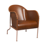 Bruno Armchair: Coppered + Tarnsjo Leather Cognac