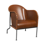 Bruno Armchair: Black Oxide + Tarnsjo Leather Cognac