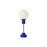 Rossi Table Light: Cobalt + Chrome