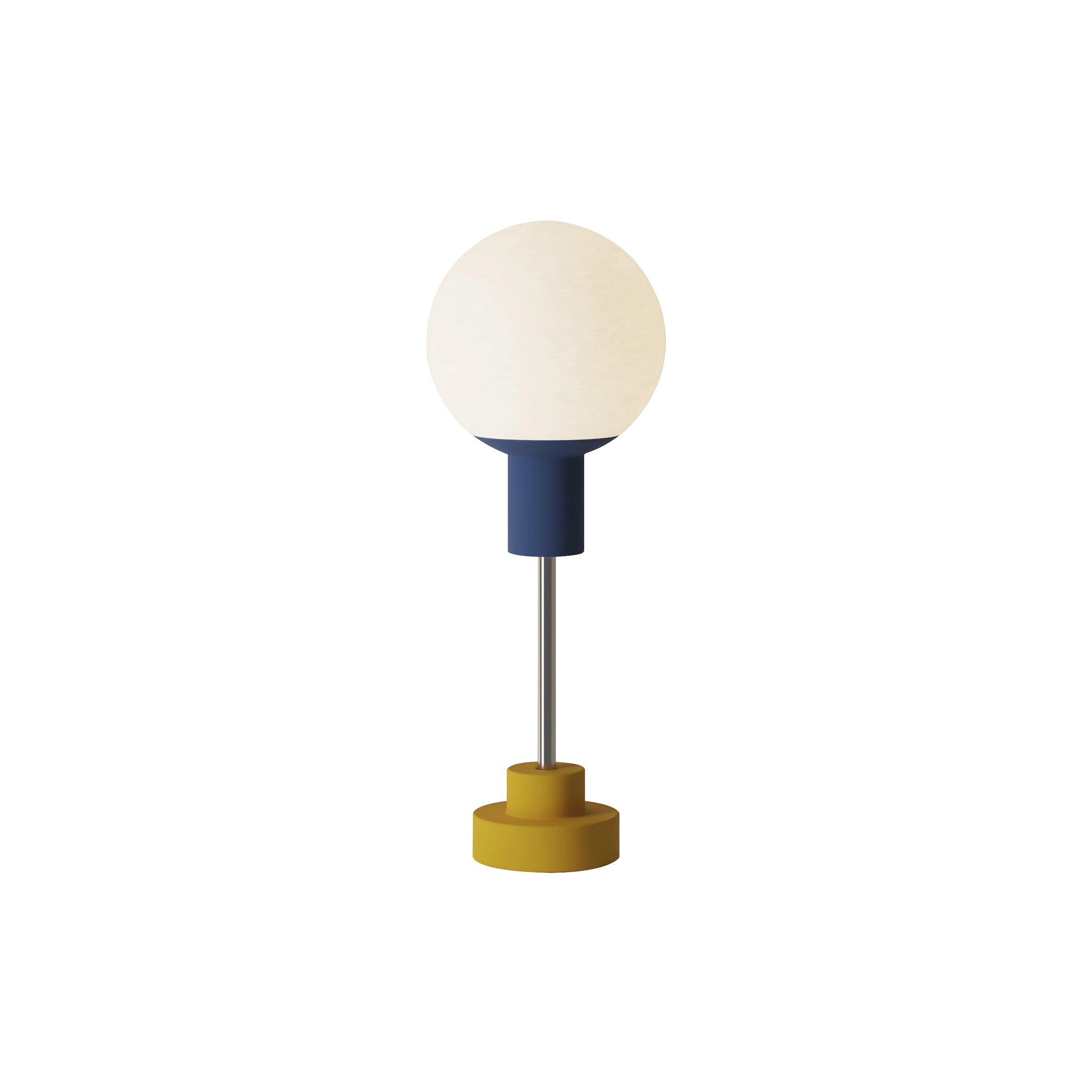 Rossi Table Light: Midnight + Mustard + Chrome