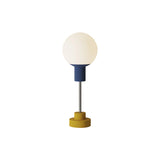Rossi Table Light: Midnight + Mustard + Chrome