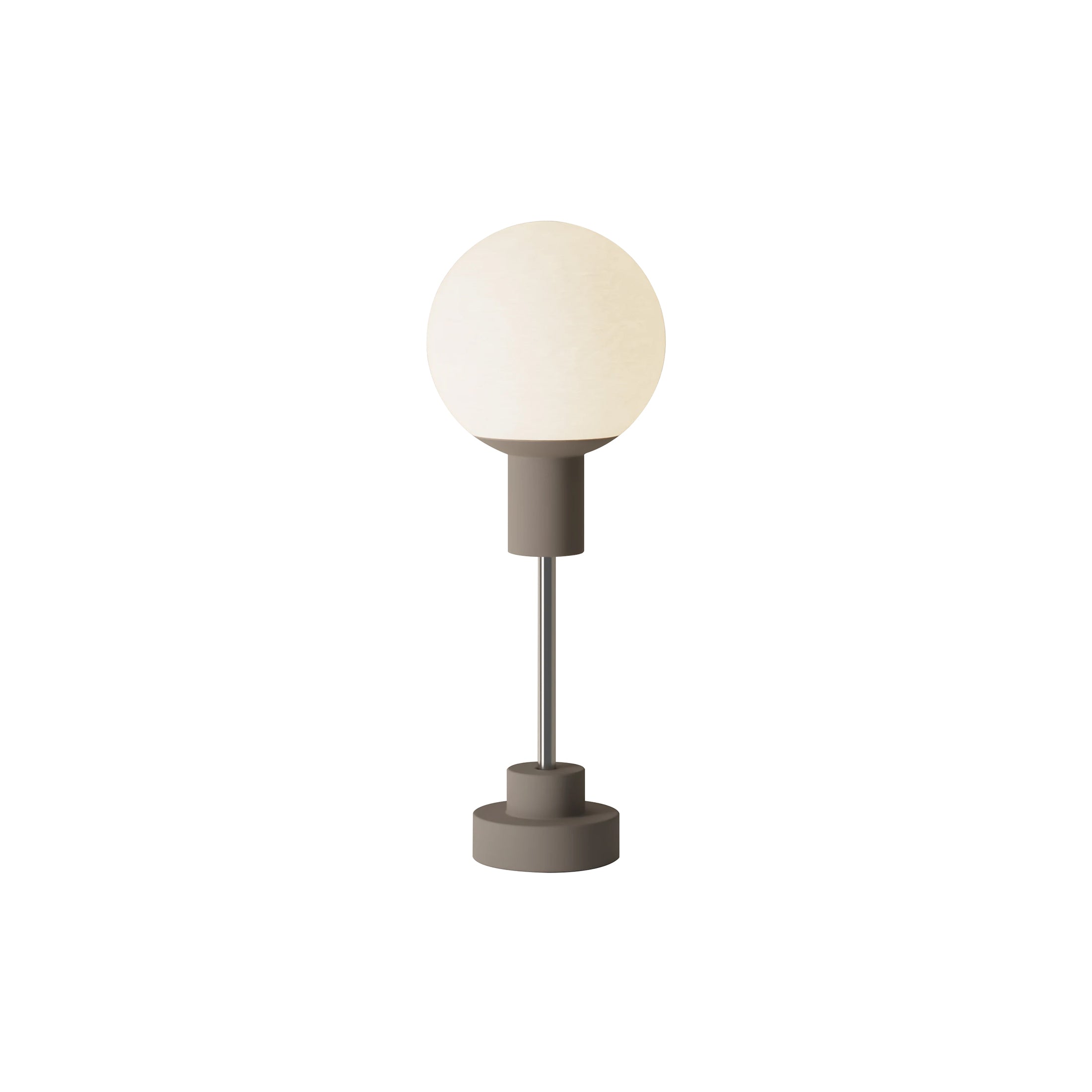 Rossi Table Light: Smoke + Chrome