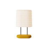 Persiana Table Light: Mustard + Chrome