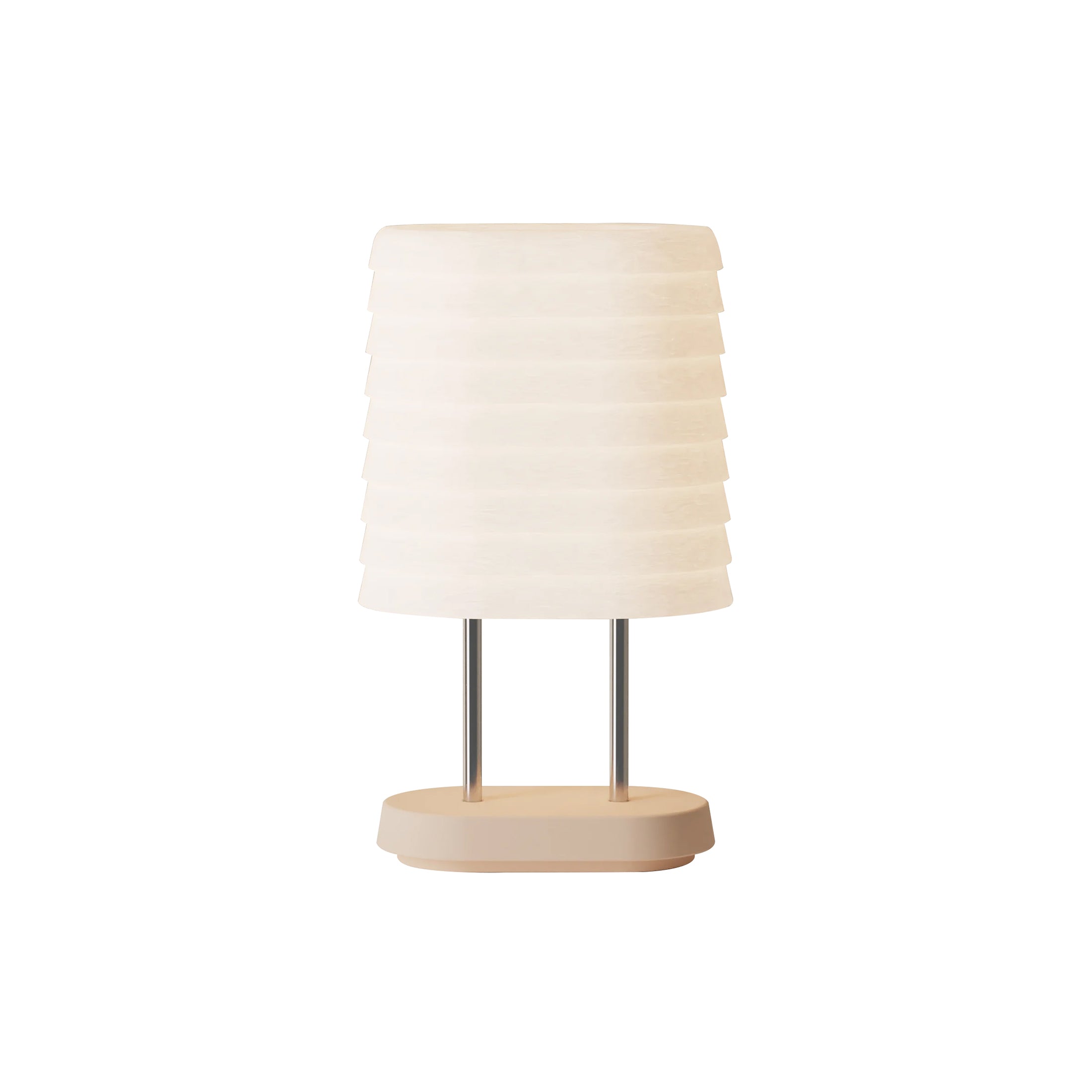 Persiana Table Light: Peach + Chrome