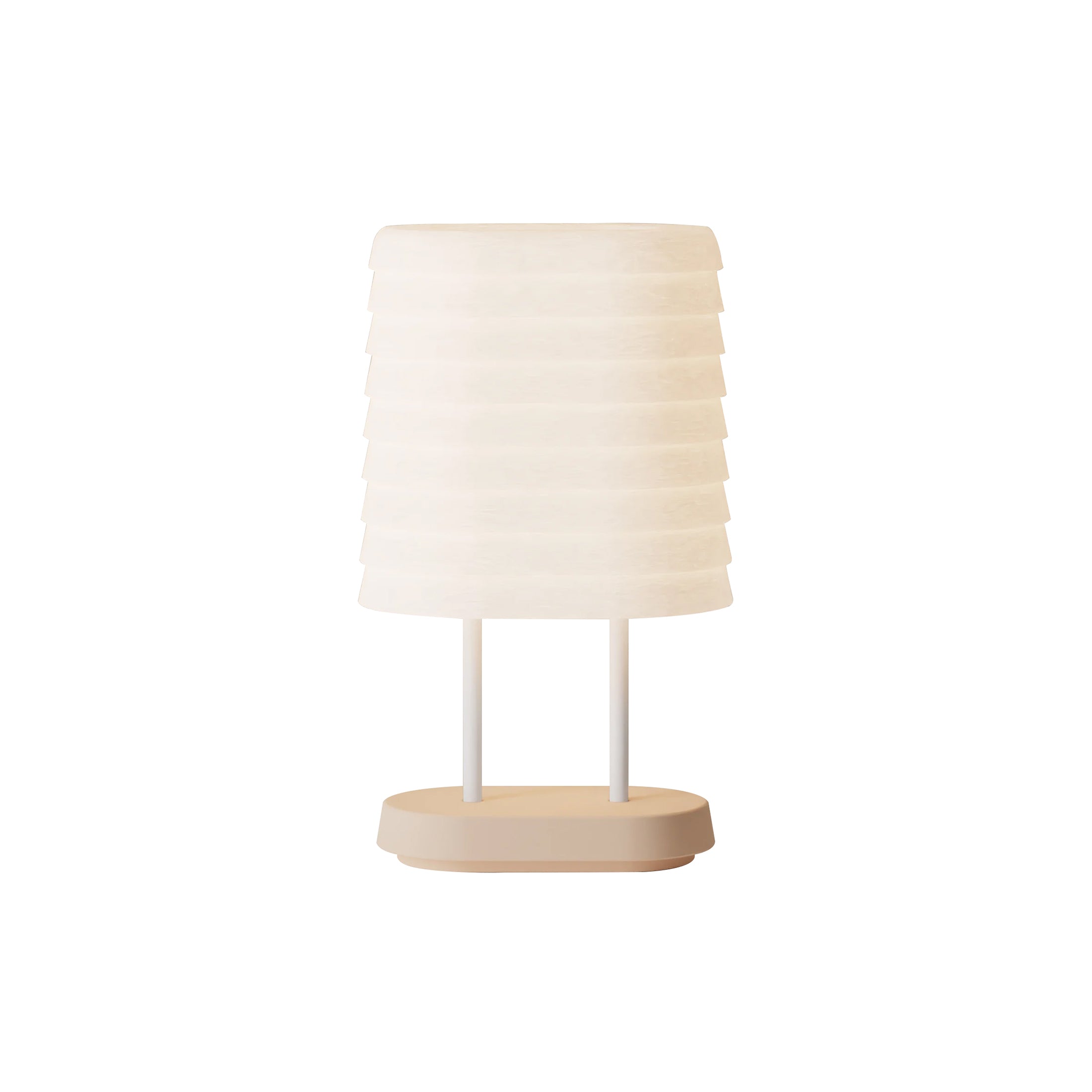 Persiana Table Light: Peach + White