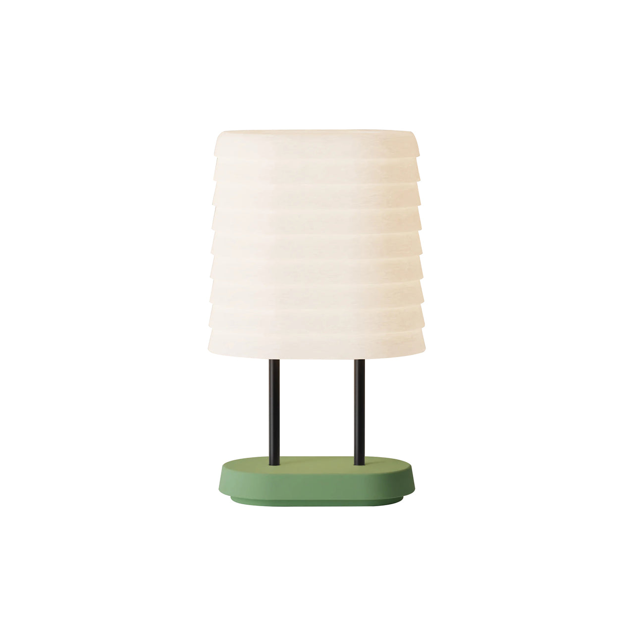 Persiana Table Light: Sage + Black