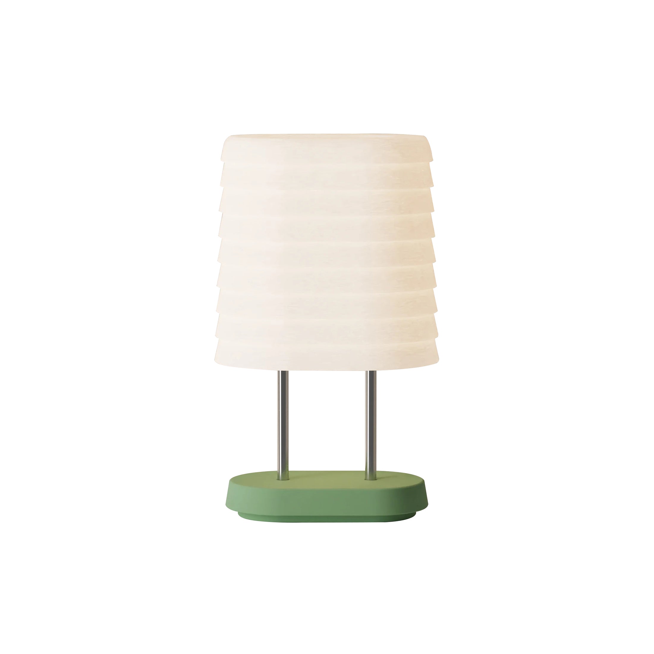Persiana Table Light: Sage + Chrome