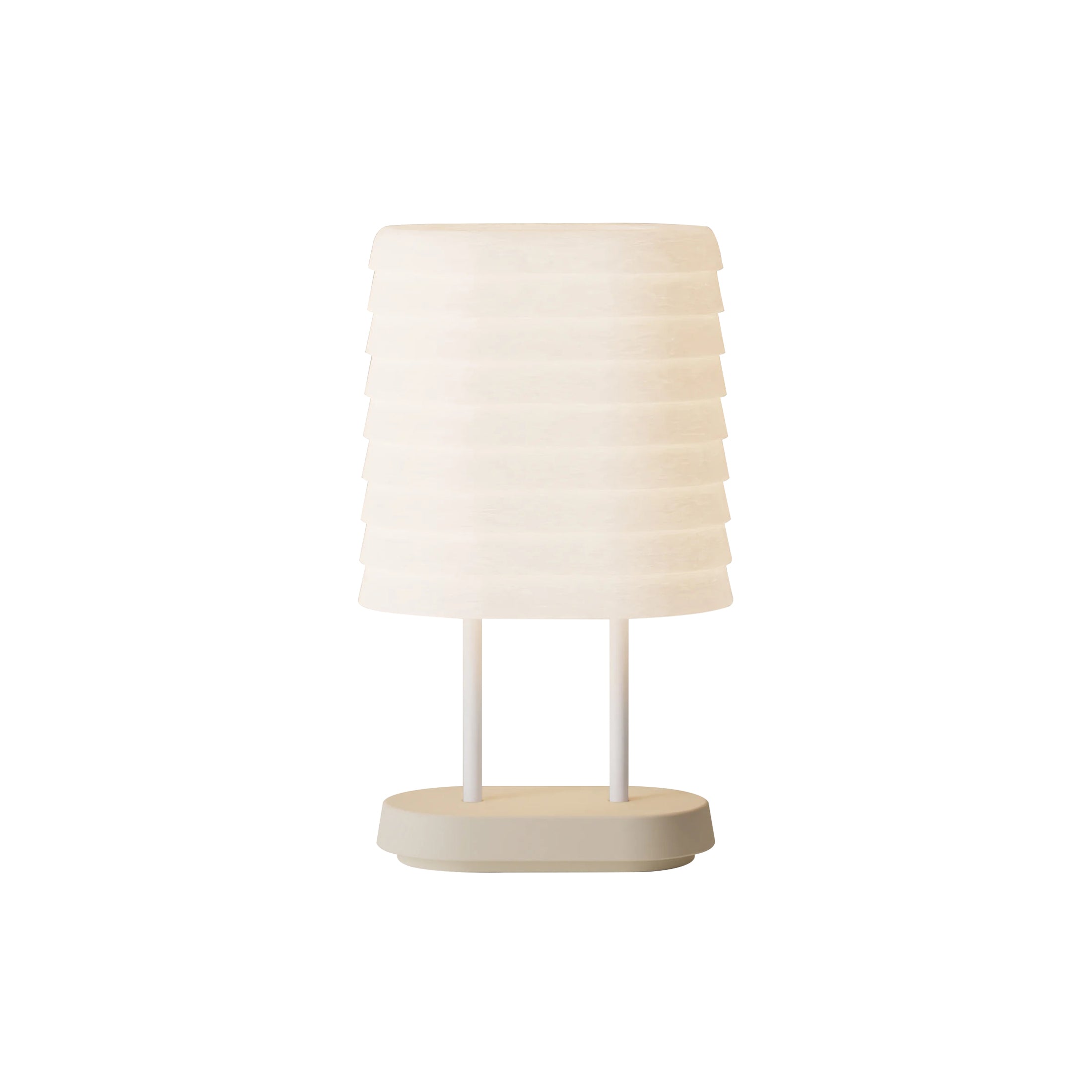 Persiana Table Light: Sand + White