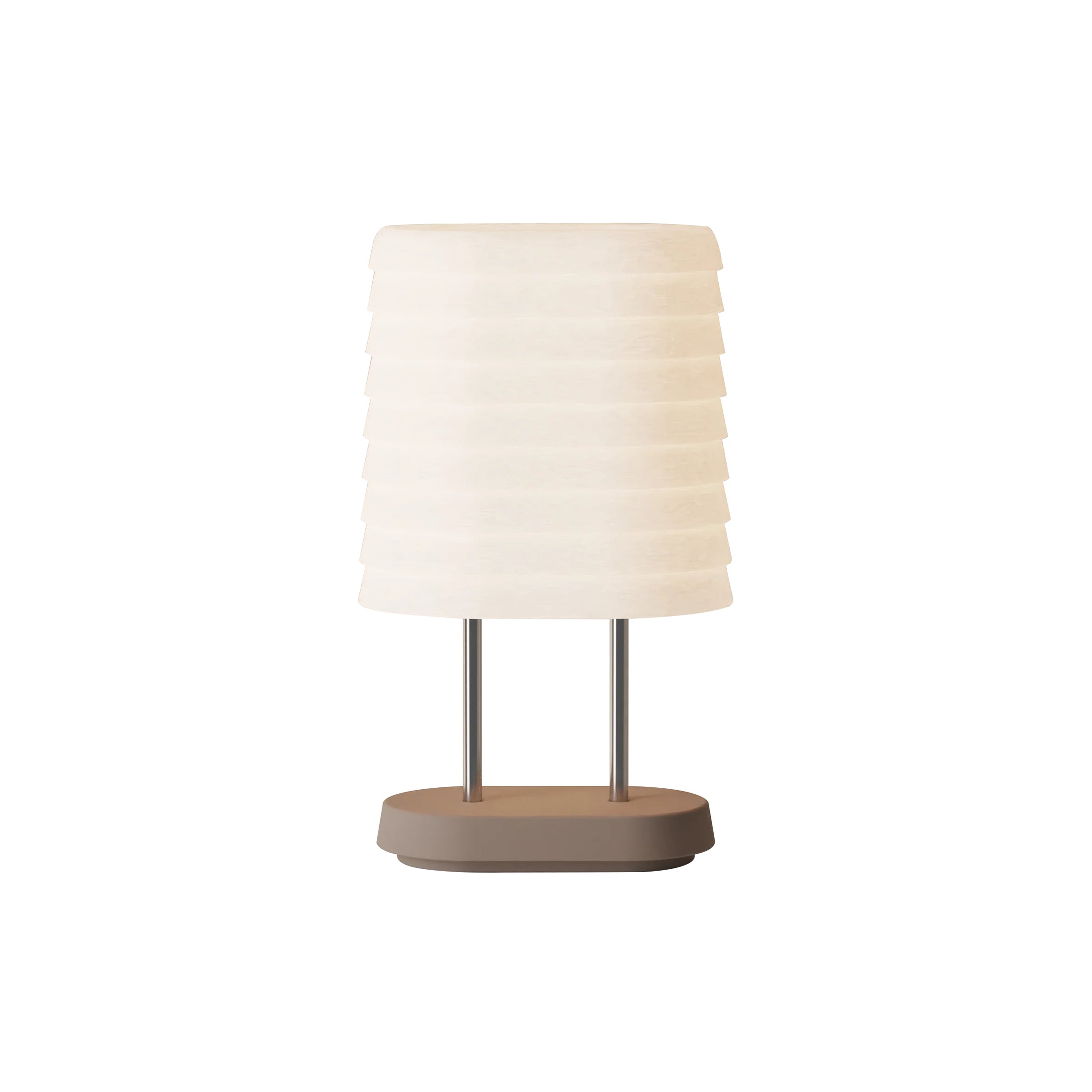 Persiana Table Light: Smoke + Chrome
