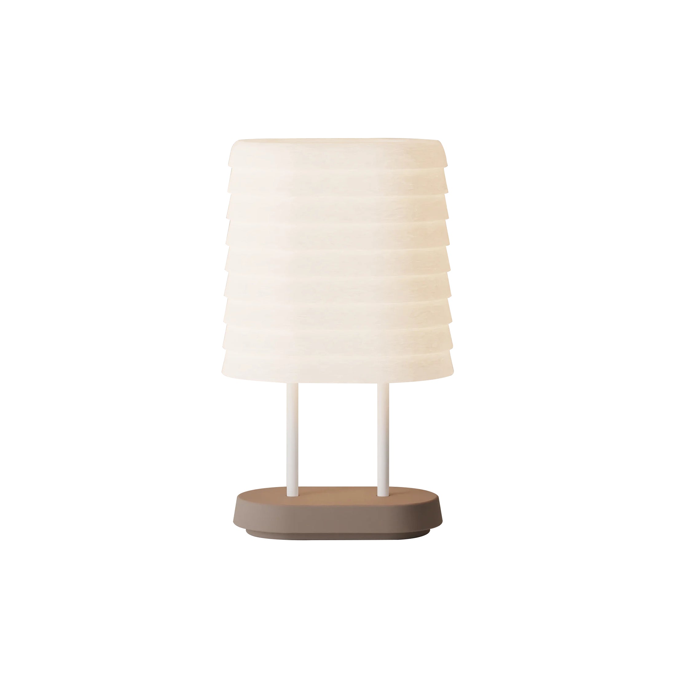 Persiana Table Light: Smoke + White