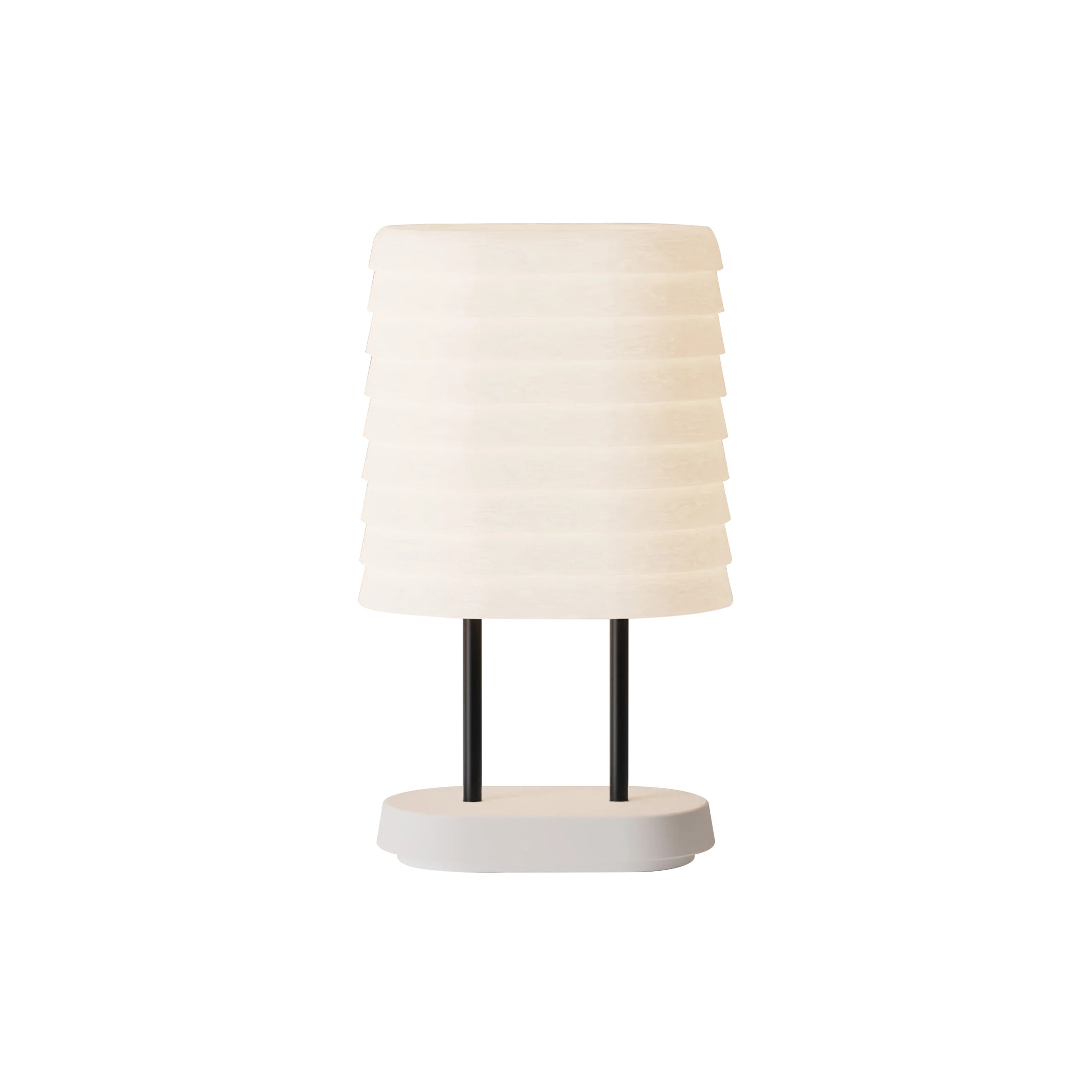 Persiana Table Light: Snow + Black