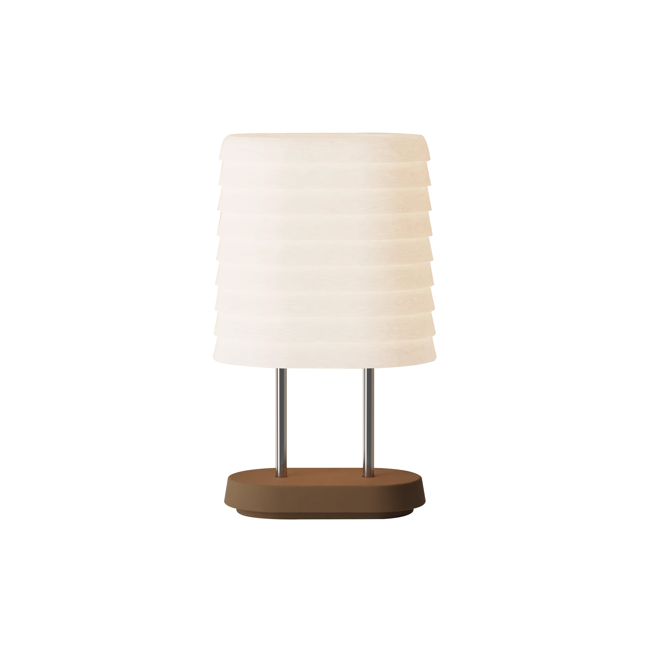 Persiana Table Light: Walnut + Chrome