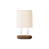 Persiana Table Light: Walnut + White