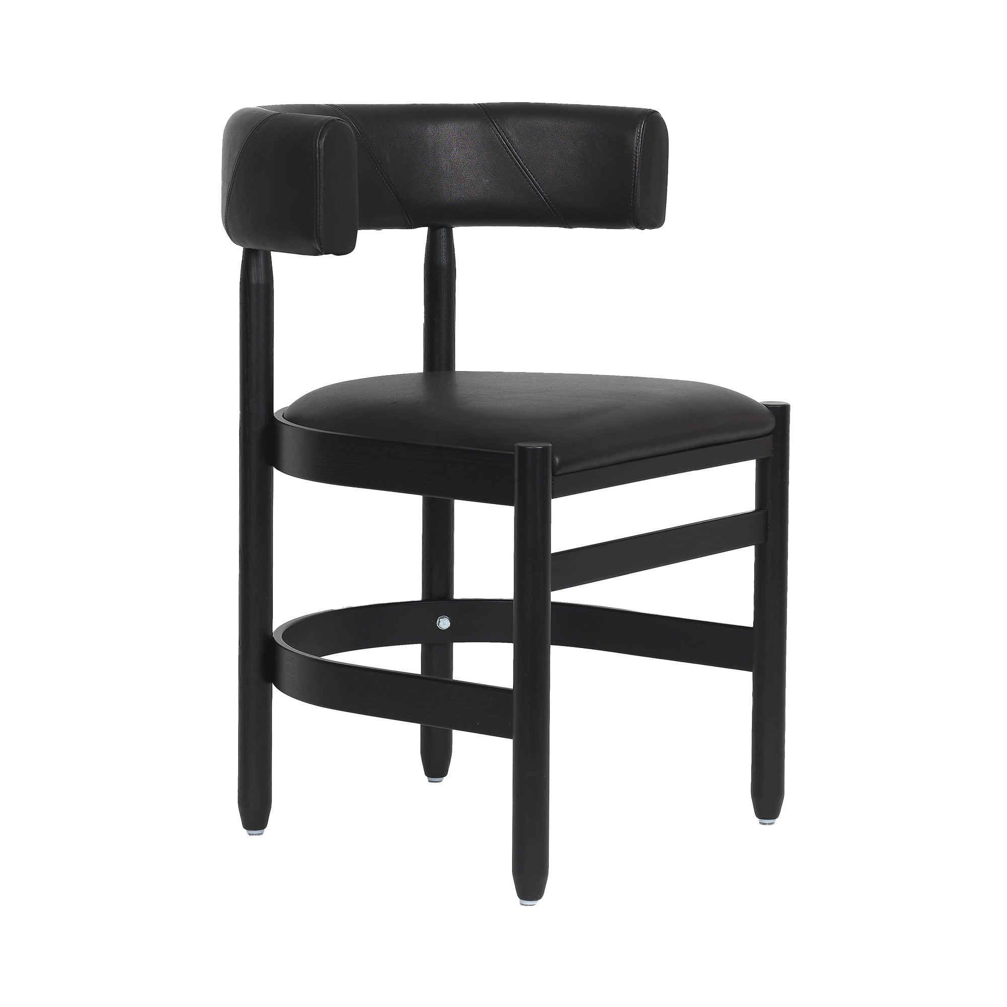 Botero Armchair: Black + Tarnsjo Leather Black
