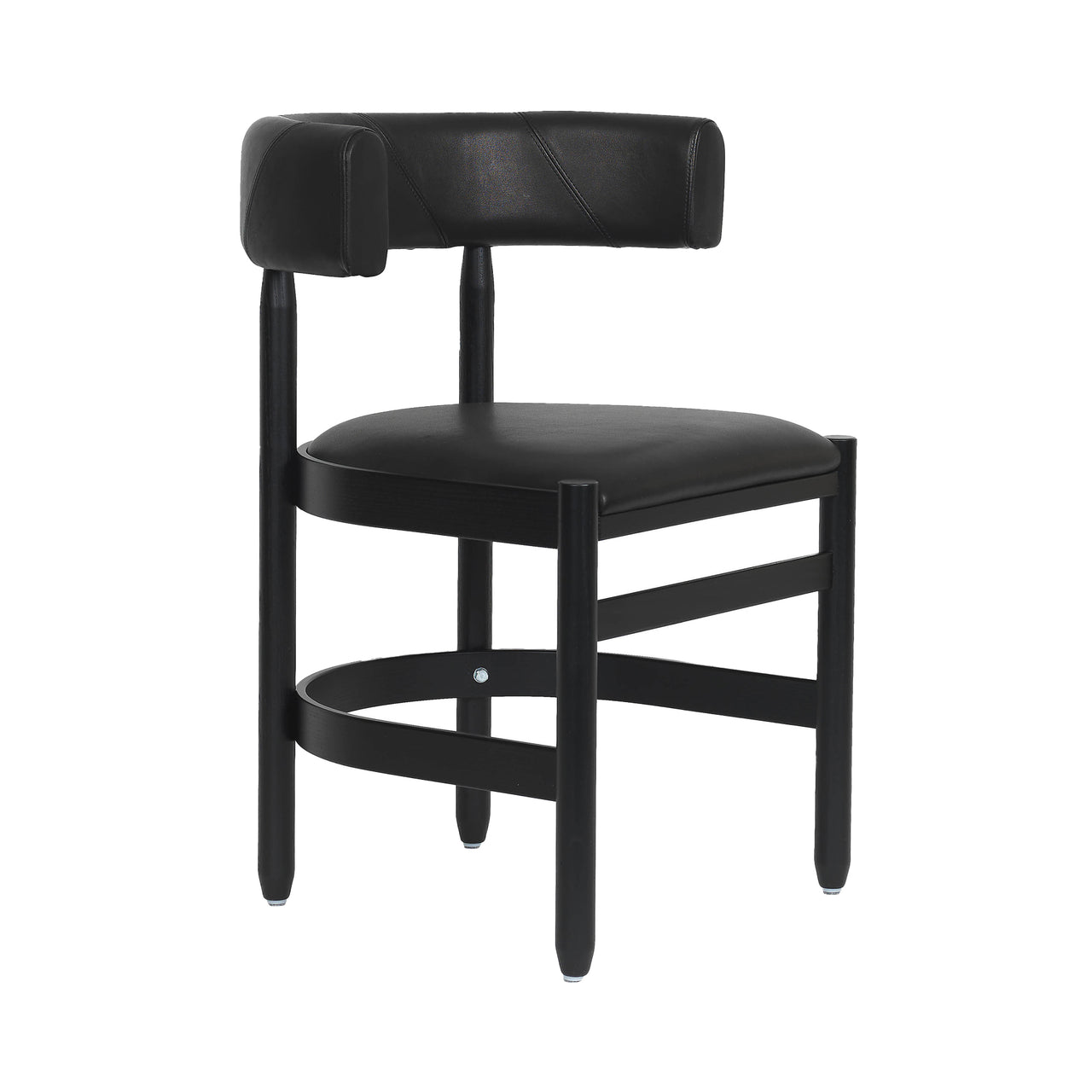Botero Armchair: Black + Tarnsjo Leather Black