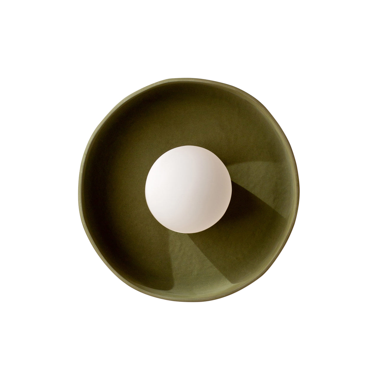 Ceramic Disc Surface Mount: Outdoor + Green Clay