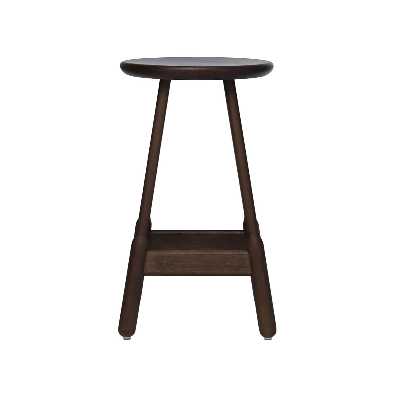 Albert Bar + Counter Stool: Counter + Walnut Stained Beech