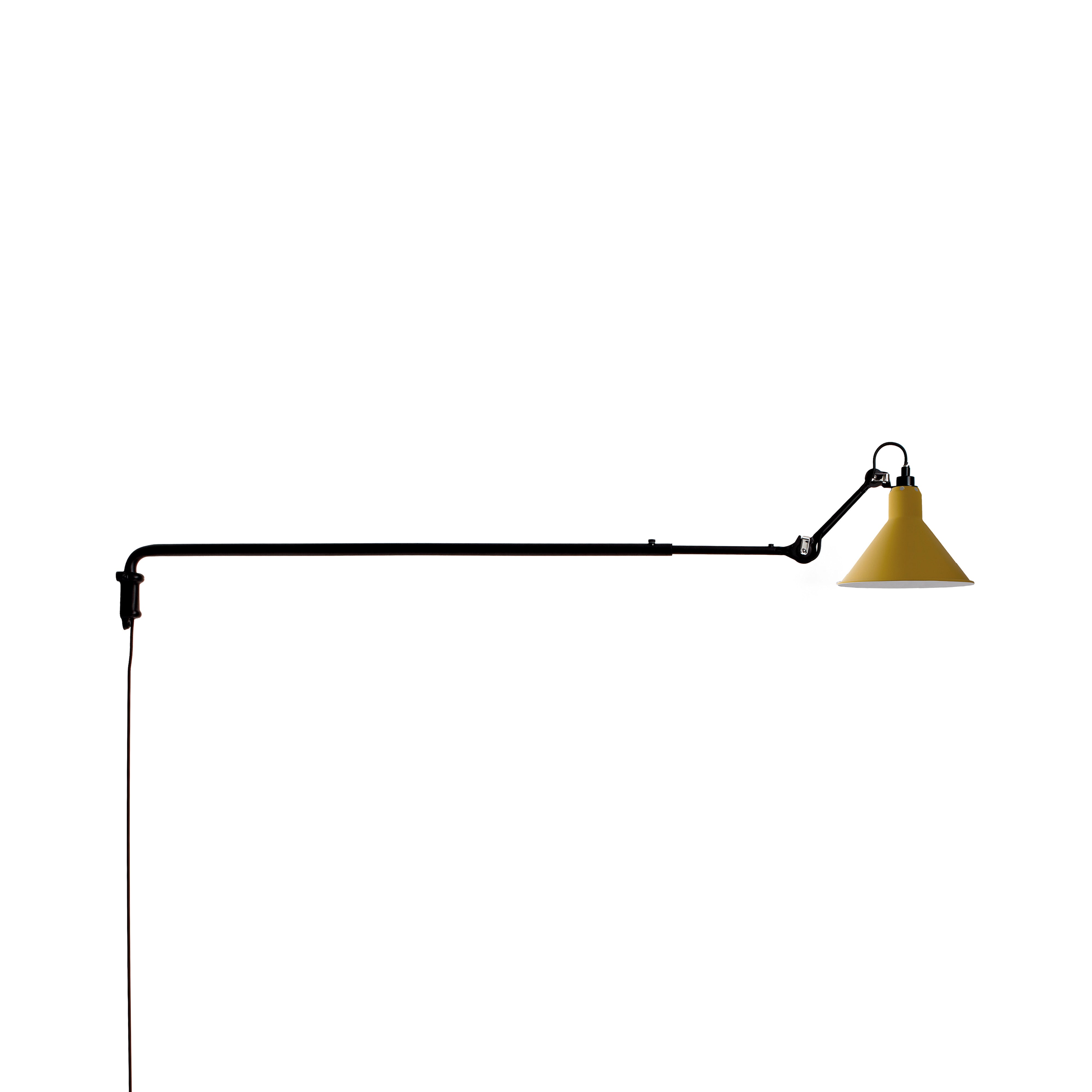 Lampe Gras N°213 Wall Lamp: Yellow + Conic