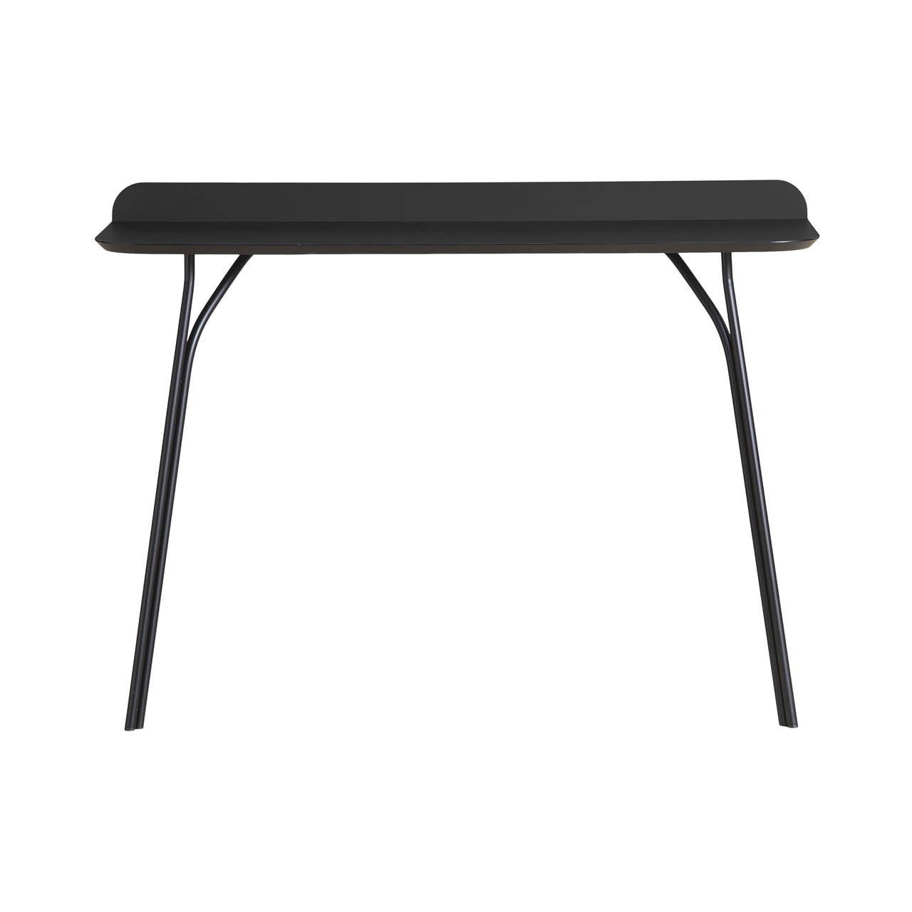 Tree Console Table: High + Charcoal Black + Without Shelf