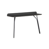 Tree Console Table: Low + Charcoal Black + Without Shelf